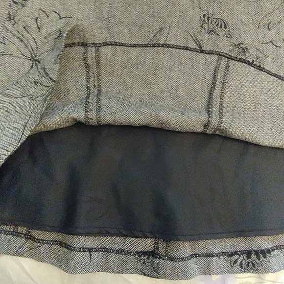H&M Gray skirt wool flare bottom - Picture 5 of 5